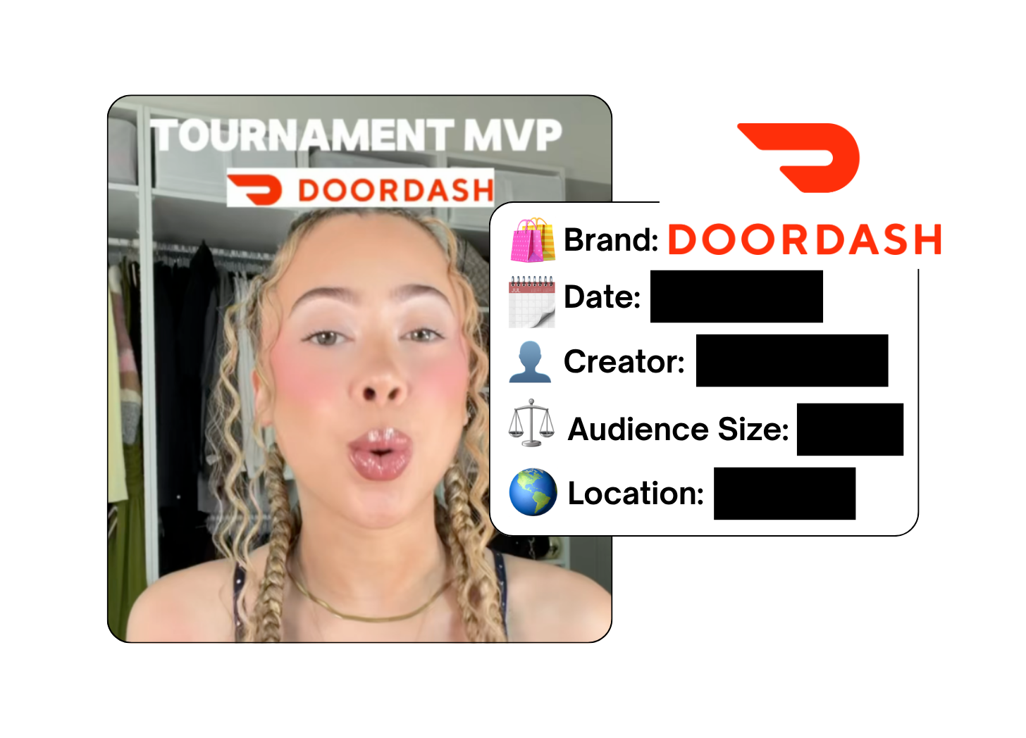 Spotted: DoorDash in a new paid collab
