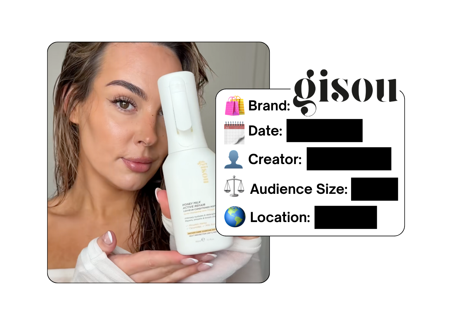 Spotted: Gisou in a new paid collab