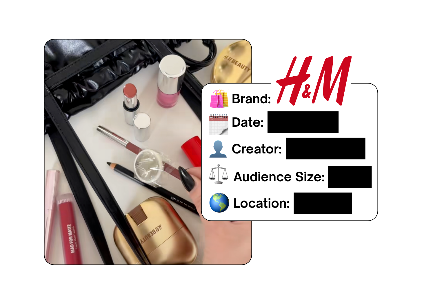 Spotted: H&M Beauty in a new paid collab