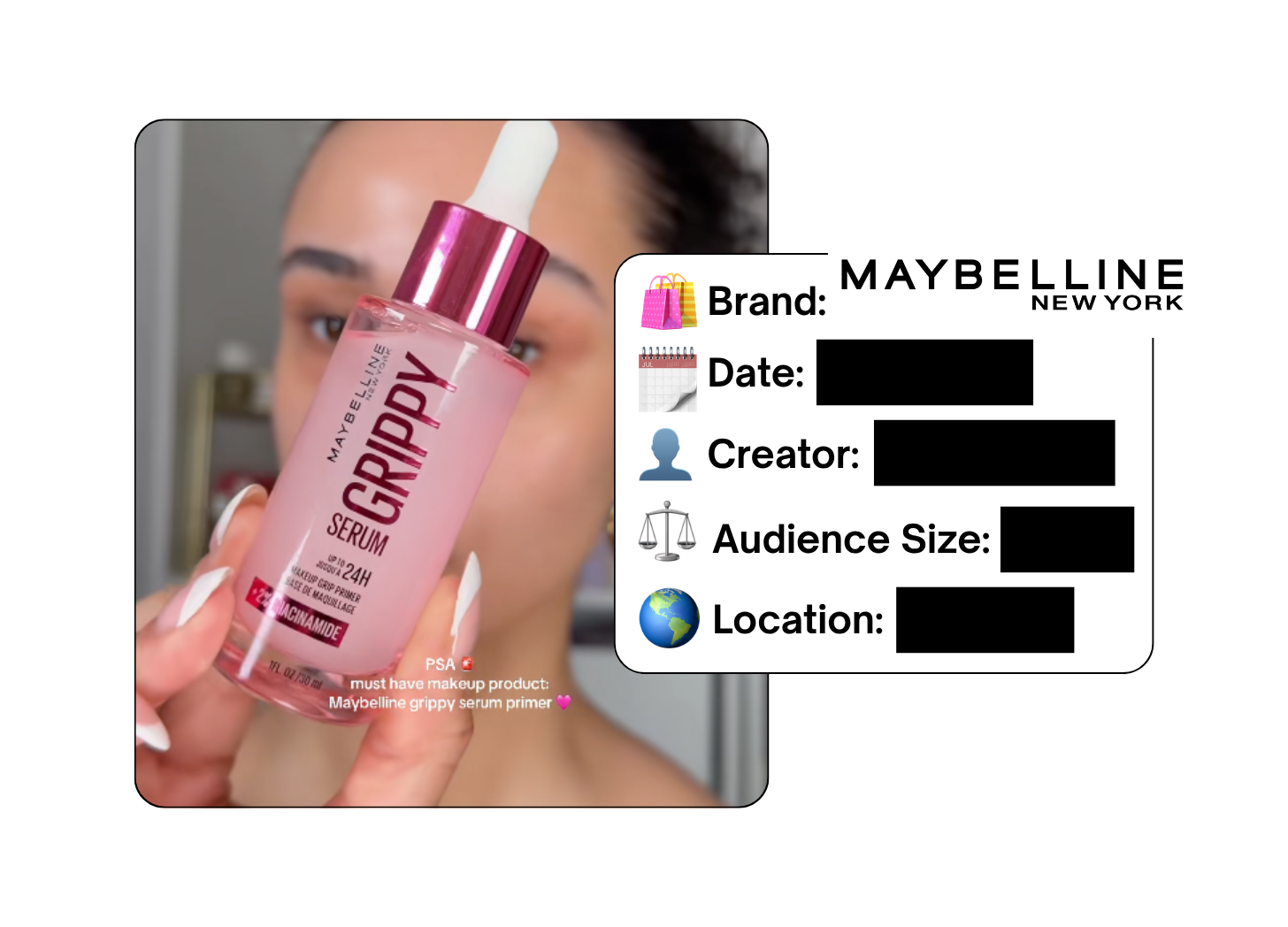 Spotted: Maybelline in a new paid collab