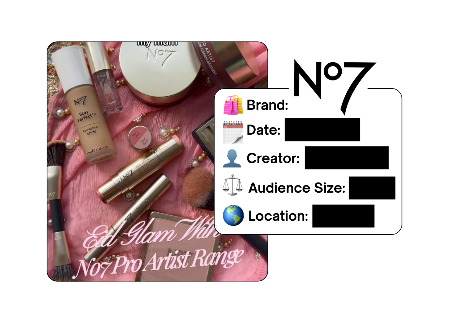 Spotted: No7 in a new paid collab