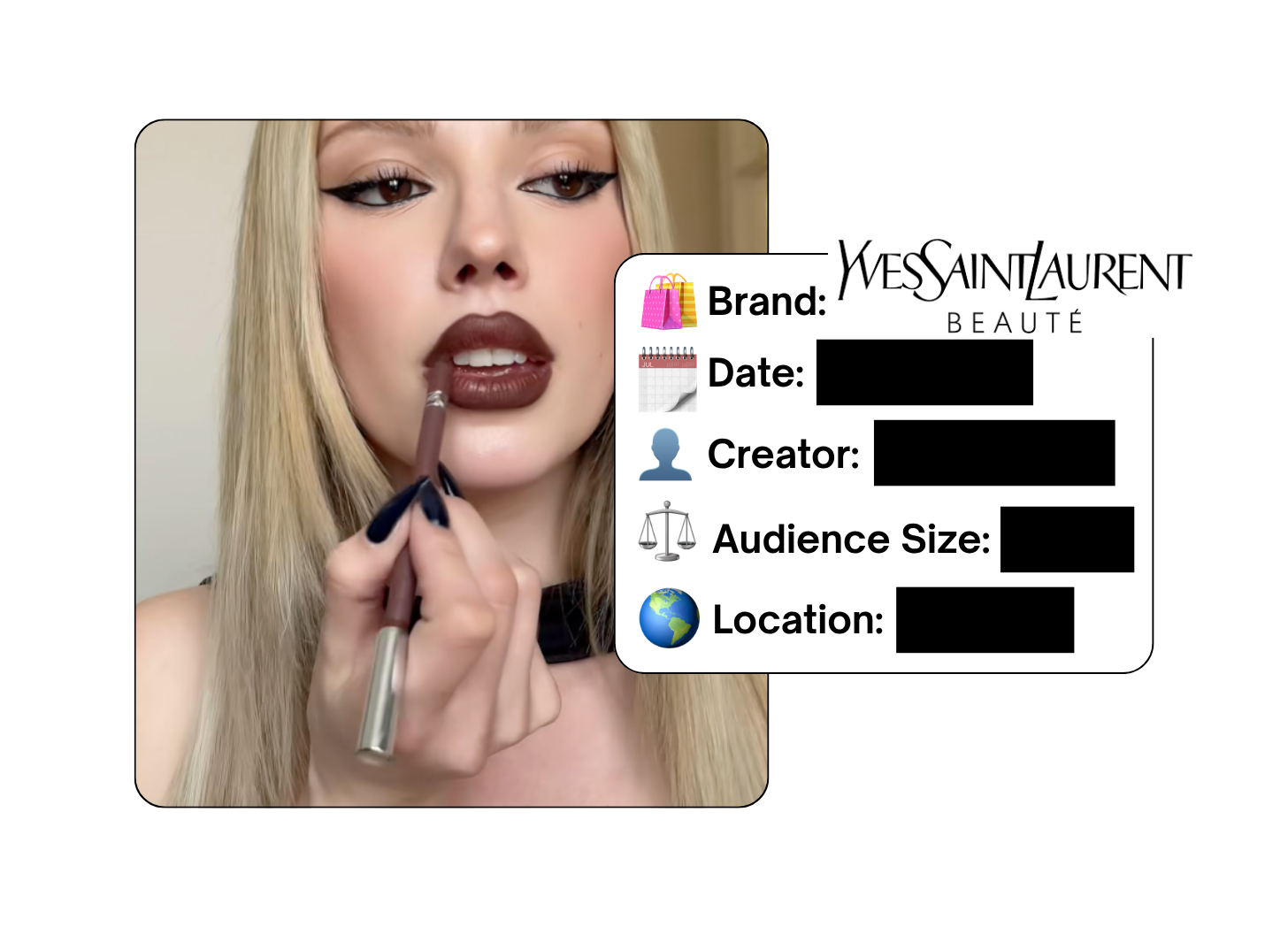 Spotted: YSL Beauty in a new paid collab