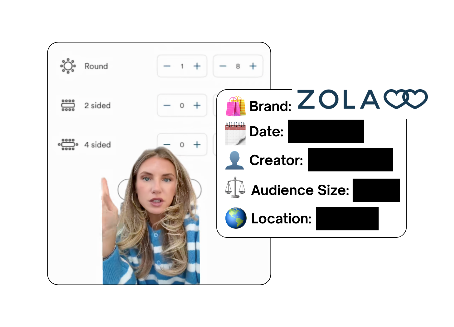 Spotted: Zola in a new paid collab