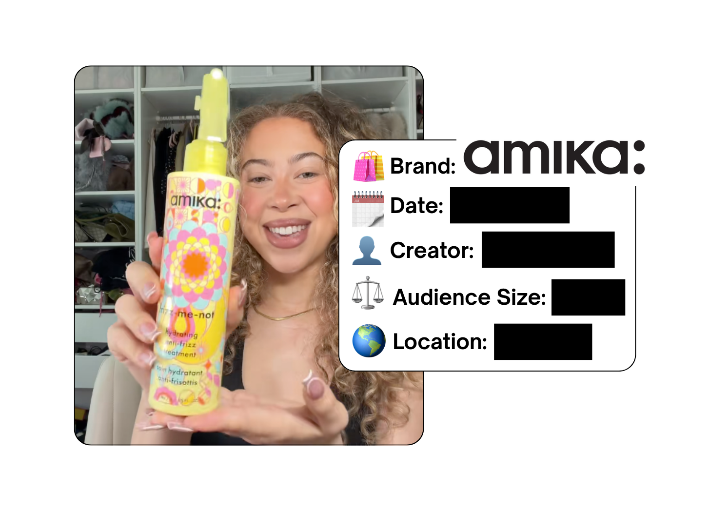 Spotted: Amika in a new paid collab