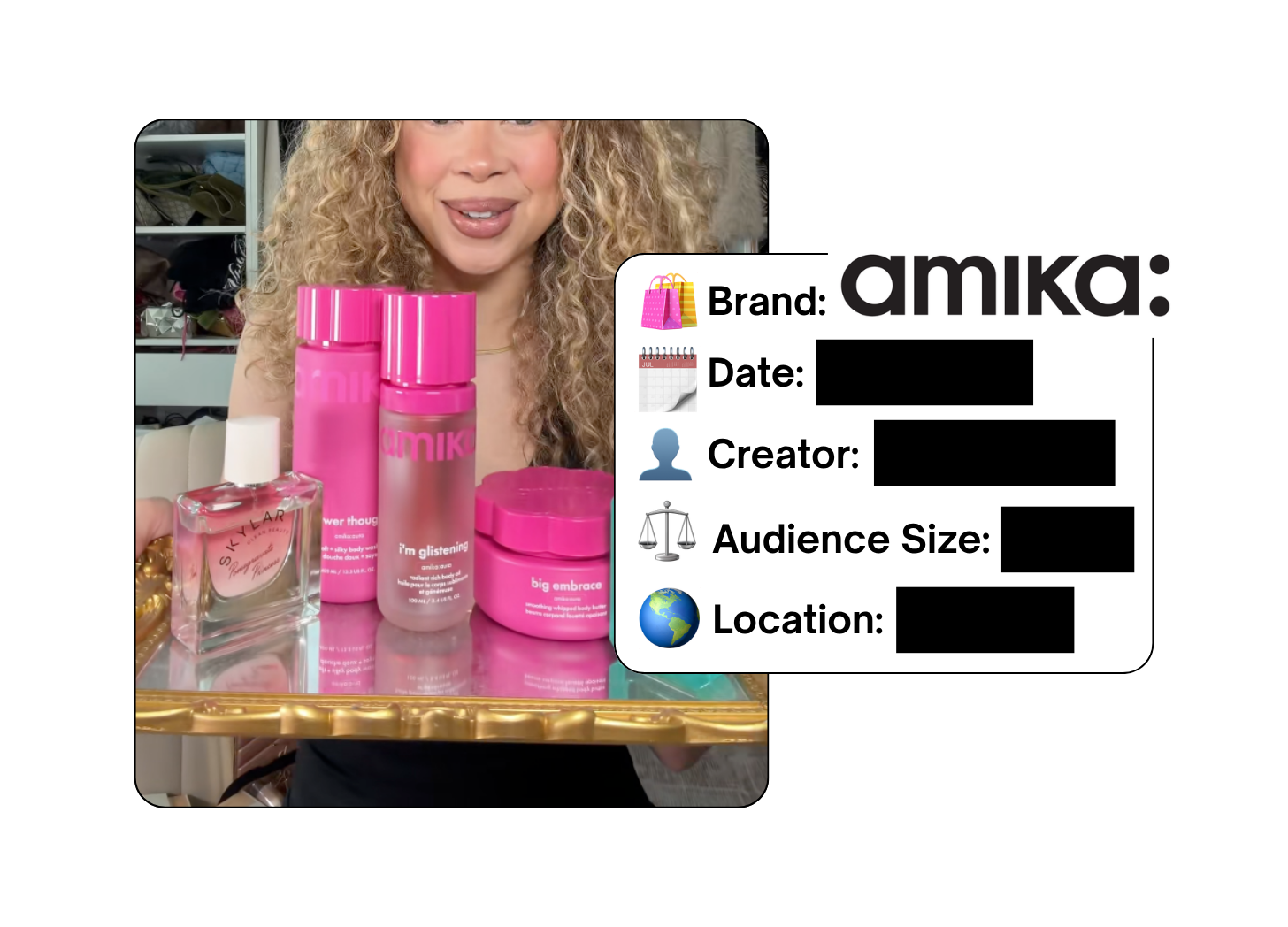 Spotted: Amika in a new paid collab