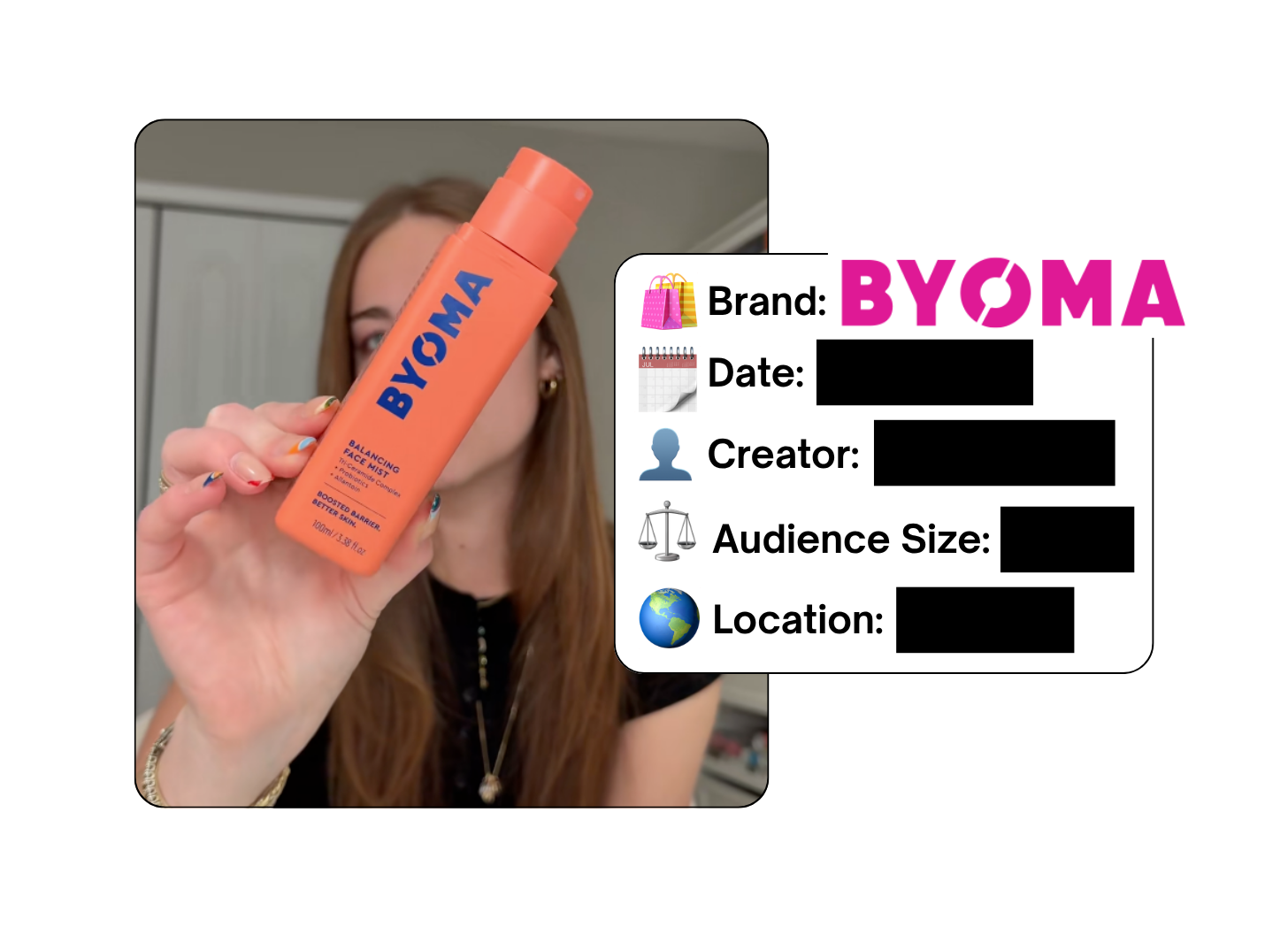 Spotted: BYOMA in a new paid collab
