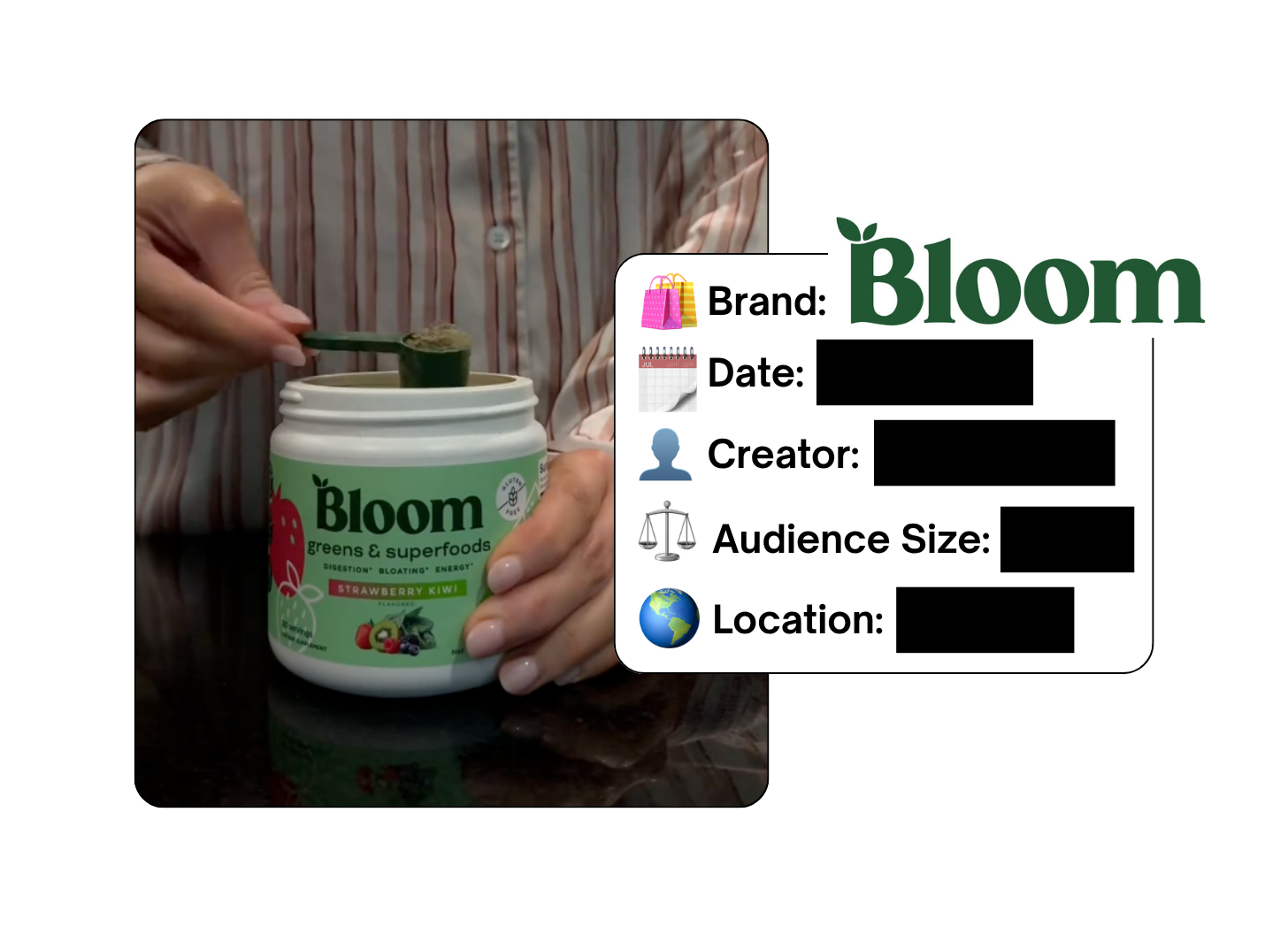 Spotted: Bloom Nutrition in a new paid collab