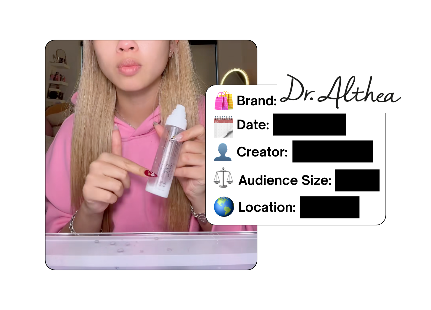 Spotted: Dr. Althea in a new paid collab