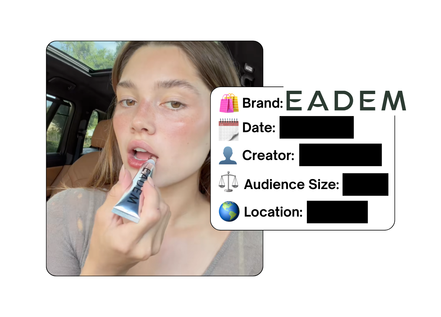 Spotted: EADEM in a new paid collab