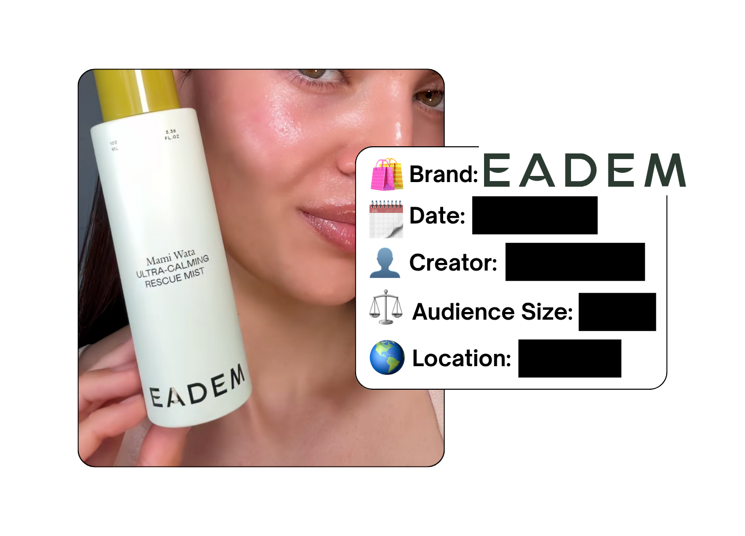 Spotted: EADEM in a new paid collab