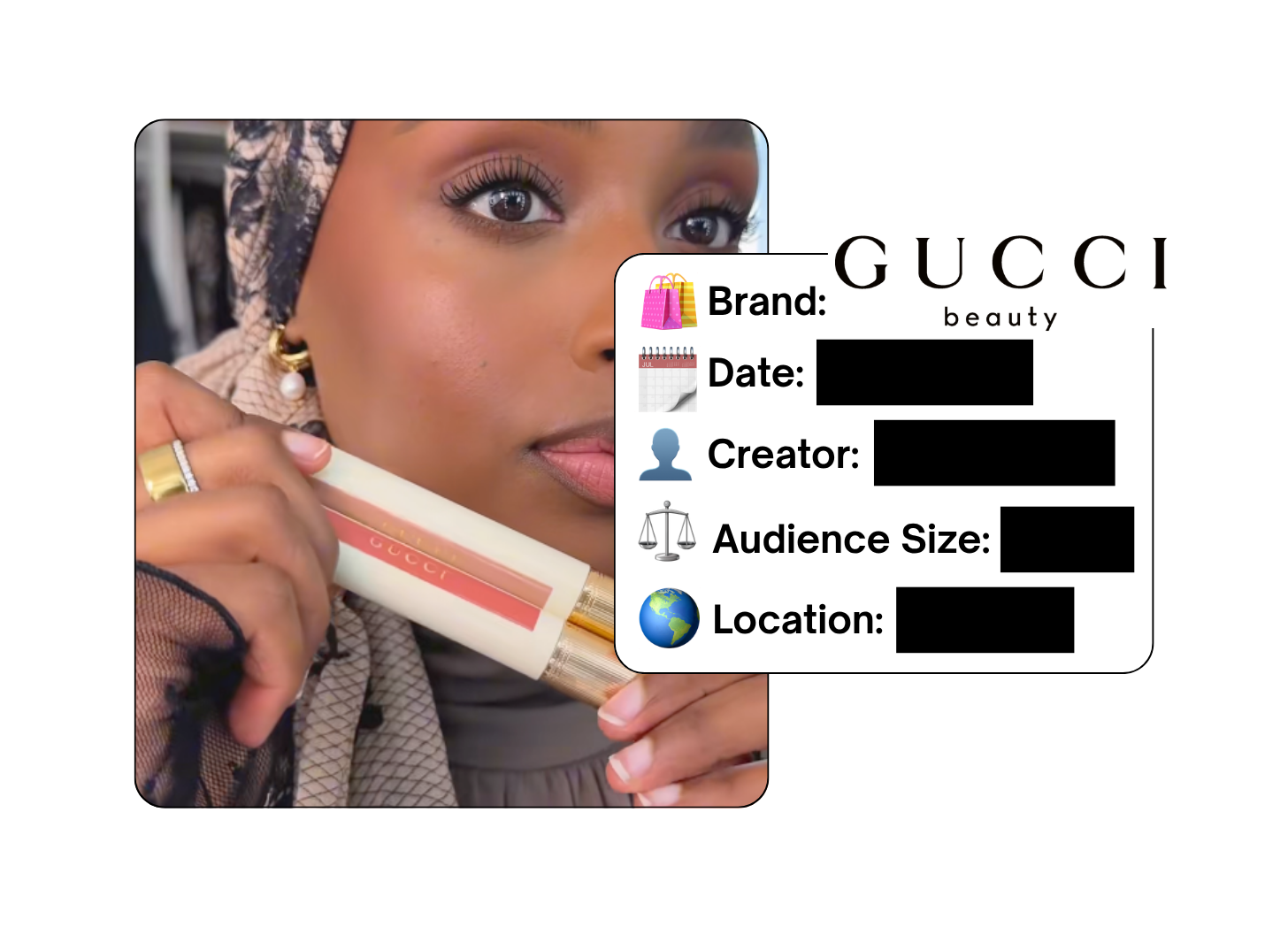Spotted: Gucci Beauty in a new paid collab