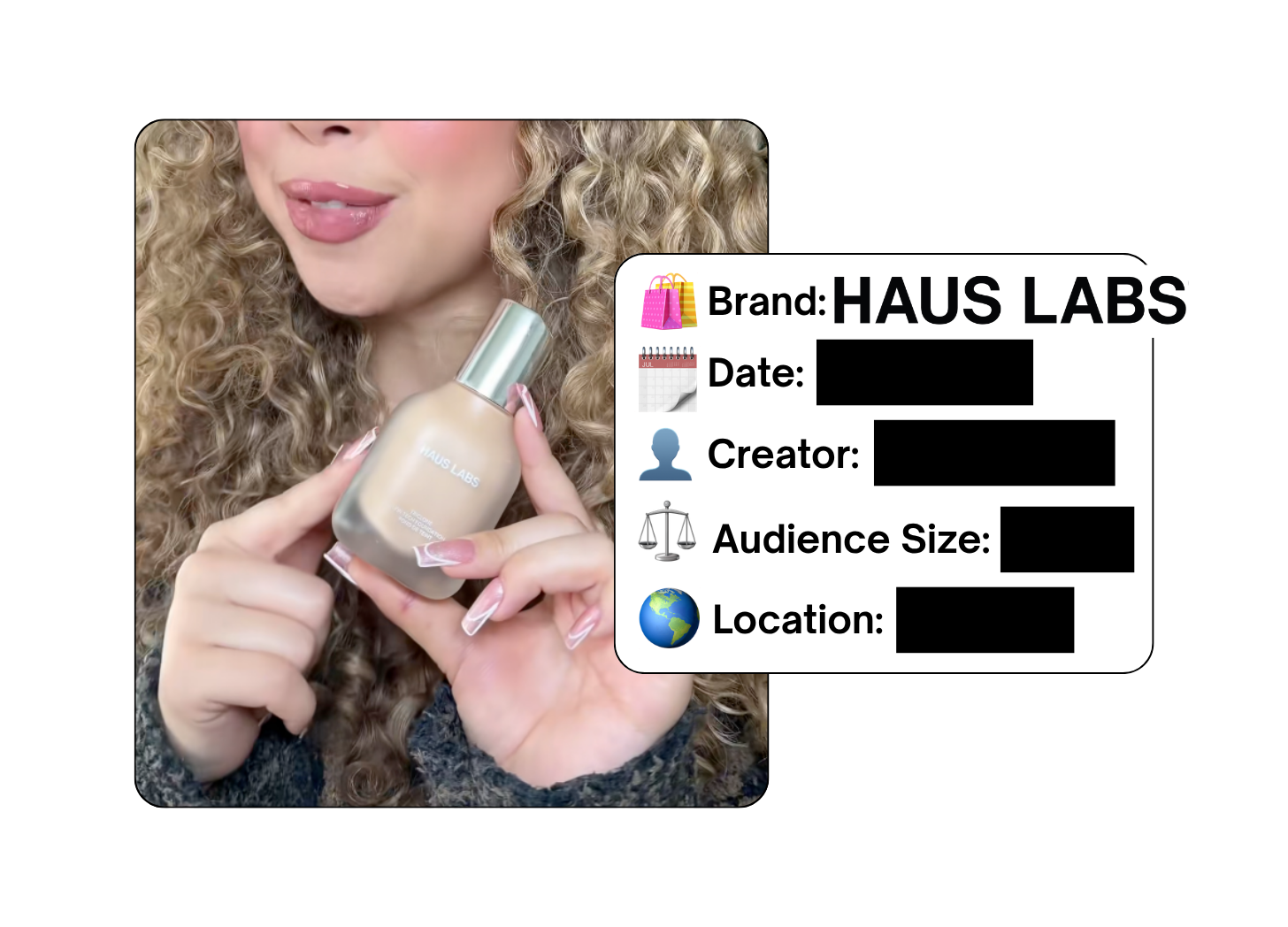 Spotted: Haus Labs in a new paid collab