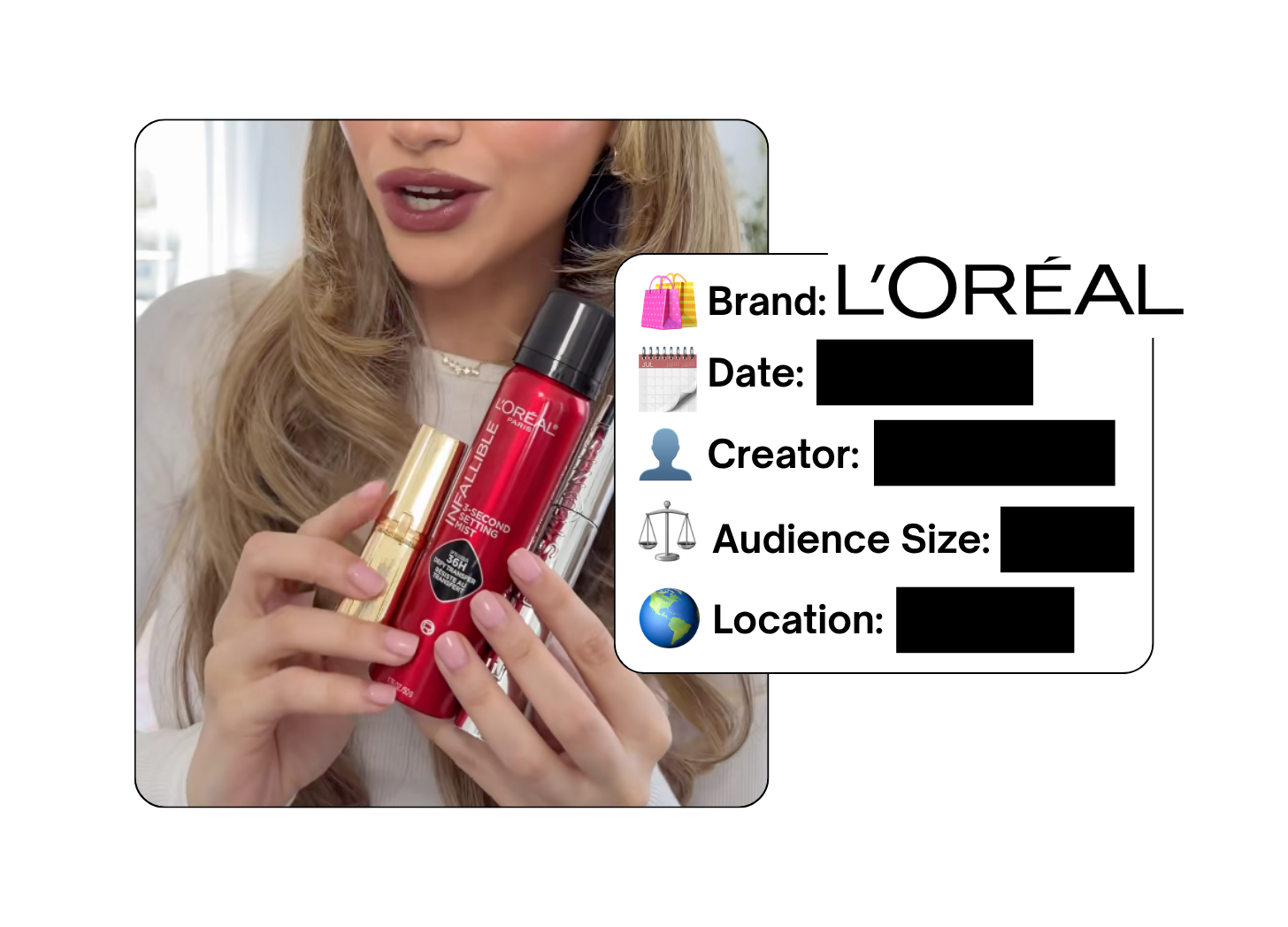 Spotted: L’Oreal in a new paid collab