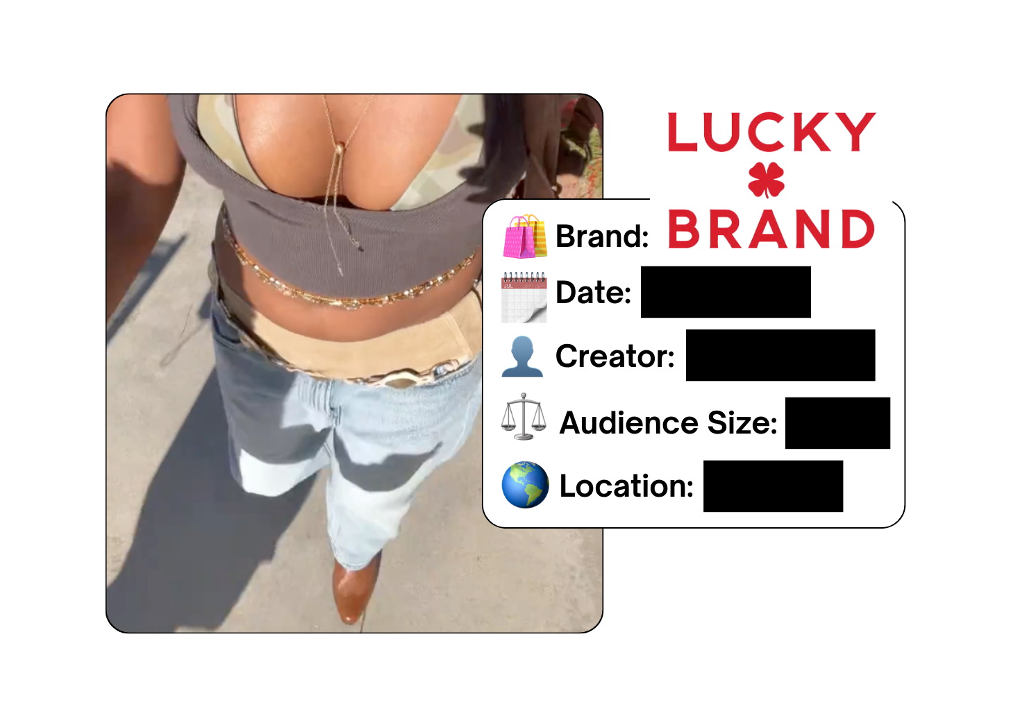 Spotted: Lucky Brand in a new paid collab