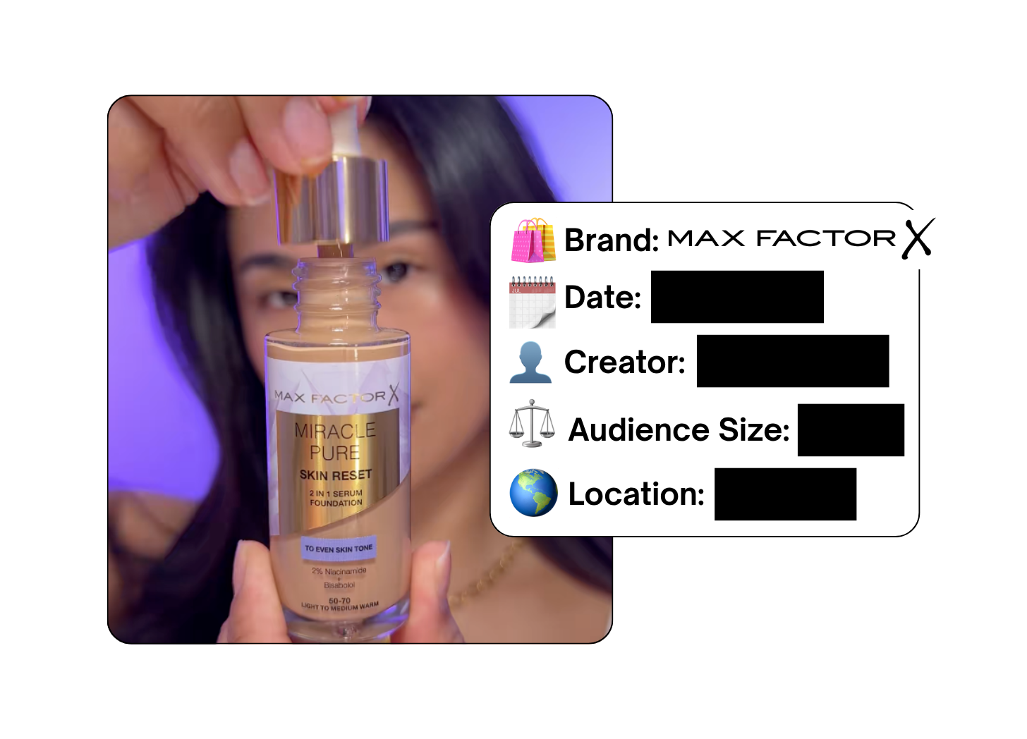 Spotted: Max Factor in a new paid collab