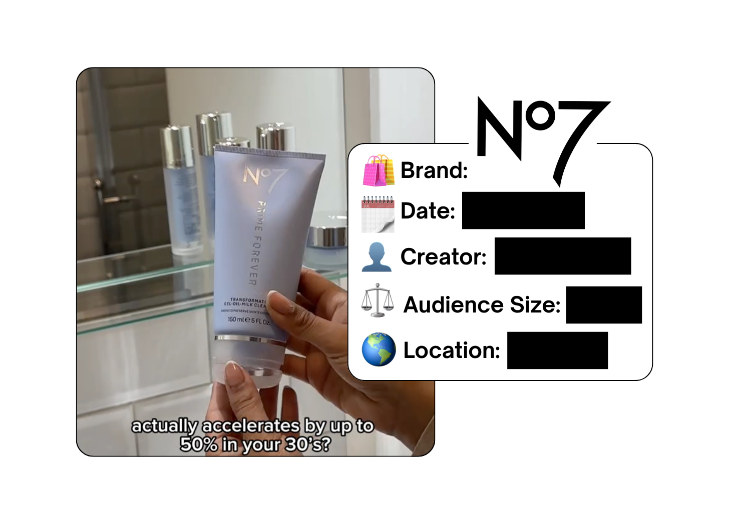 Spotted: No7 in a new paid collab
