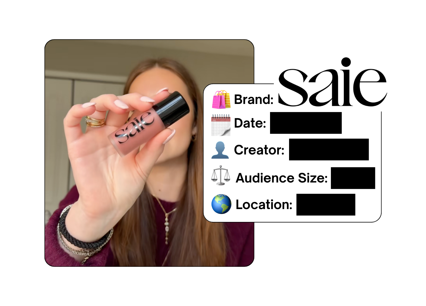Spotted: Saie in a new paid collab