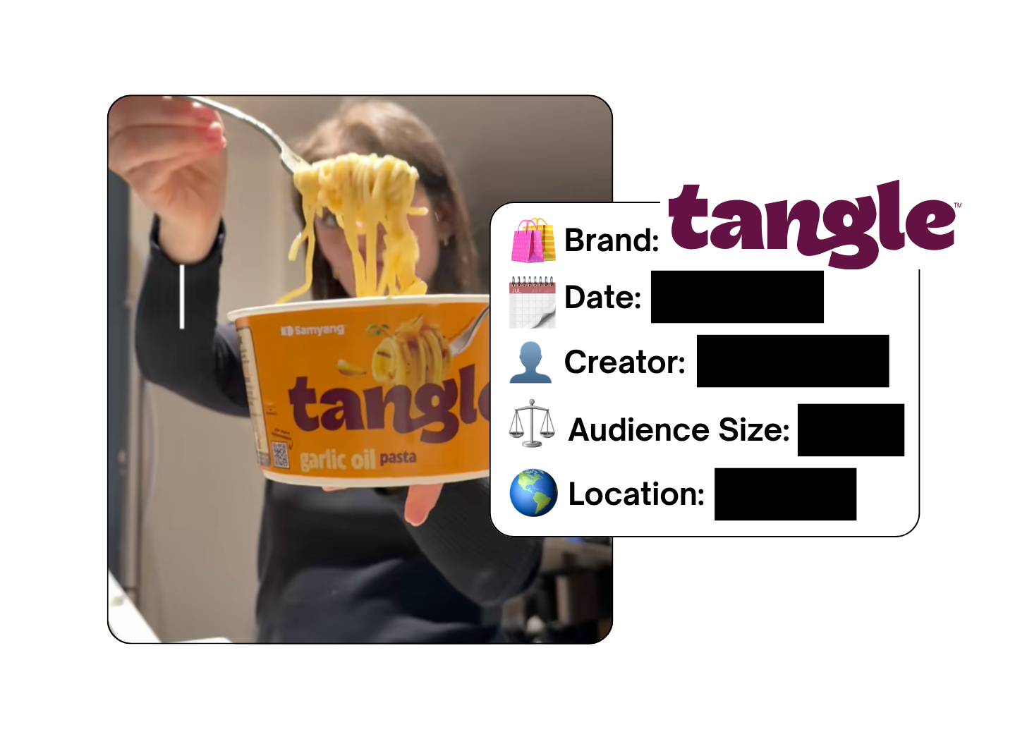 Spotted: Tangle Pasta in a new paid collab