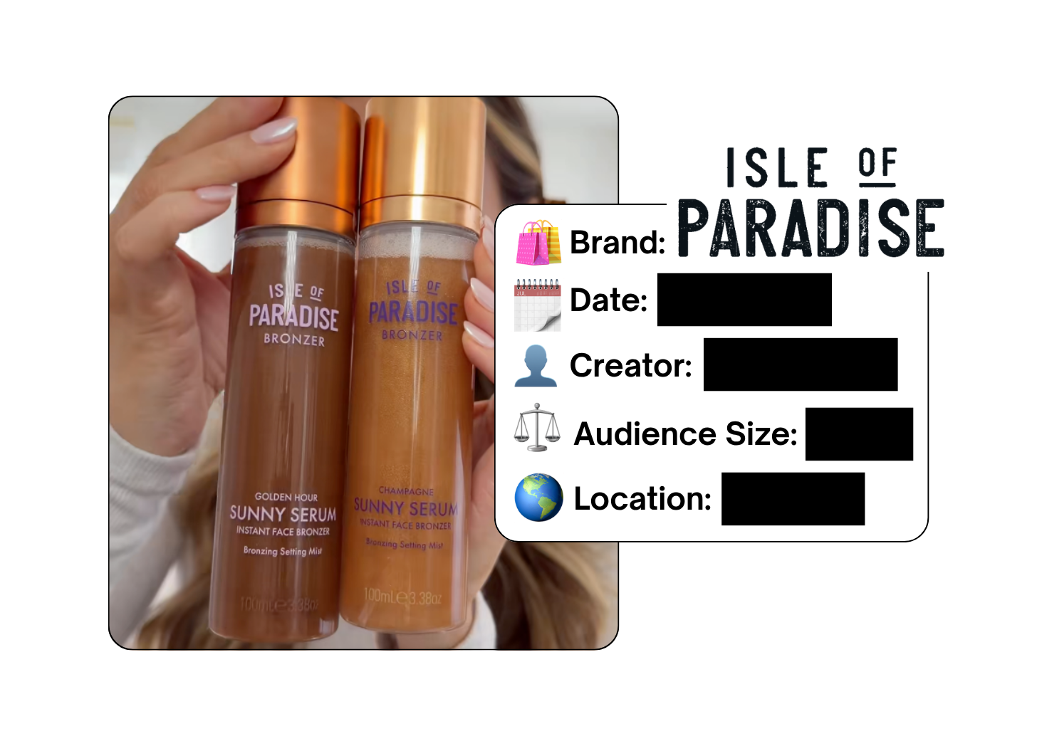 Spotted: Isle of Paradise in a new paid collab