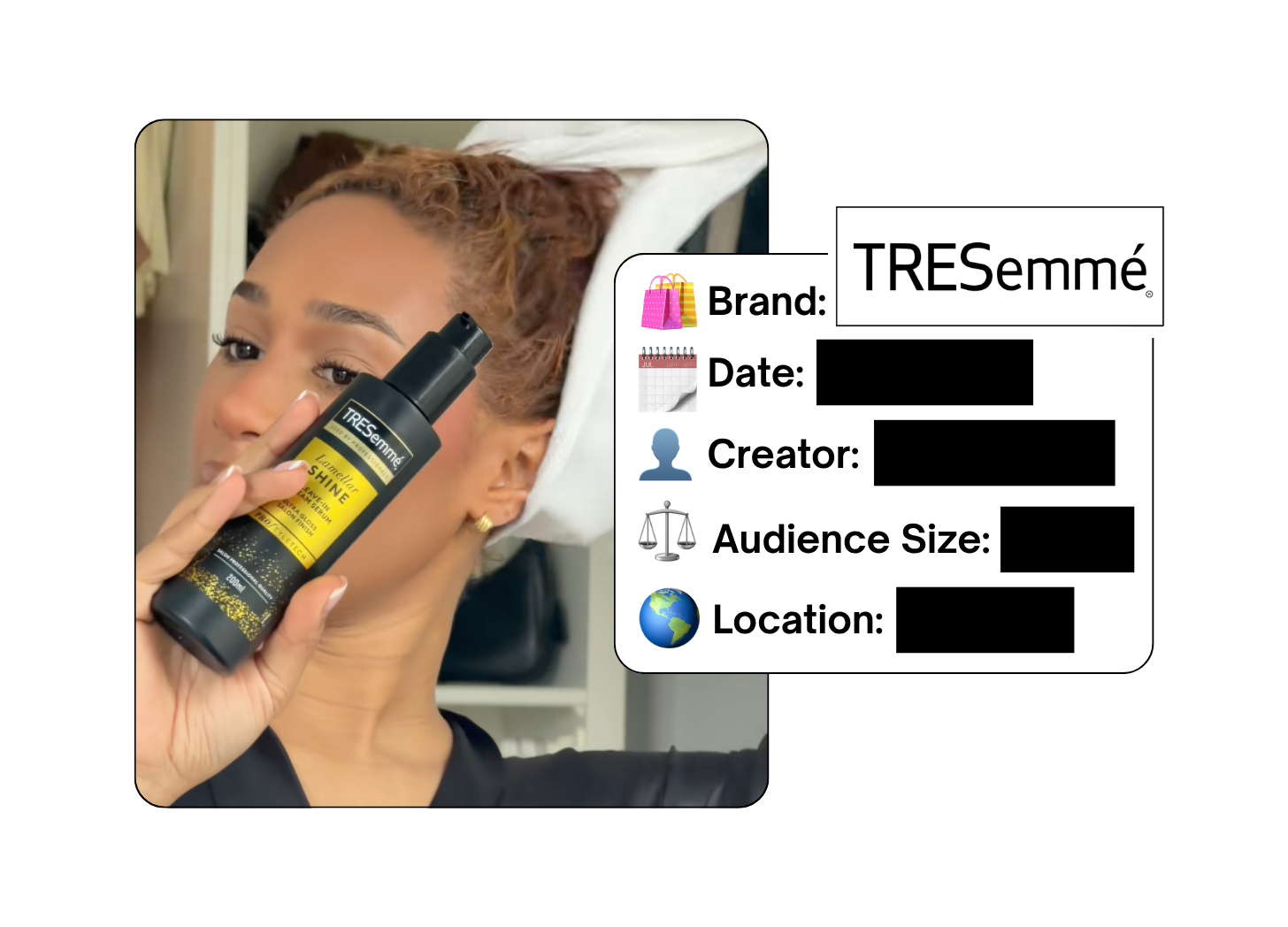 Spotted: TRESemmé in a new paid collab