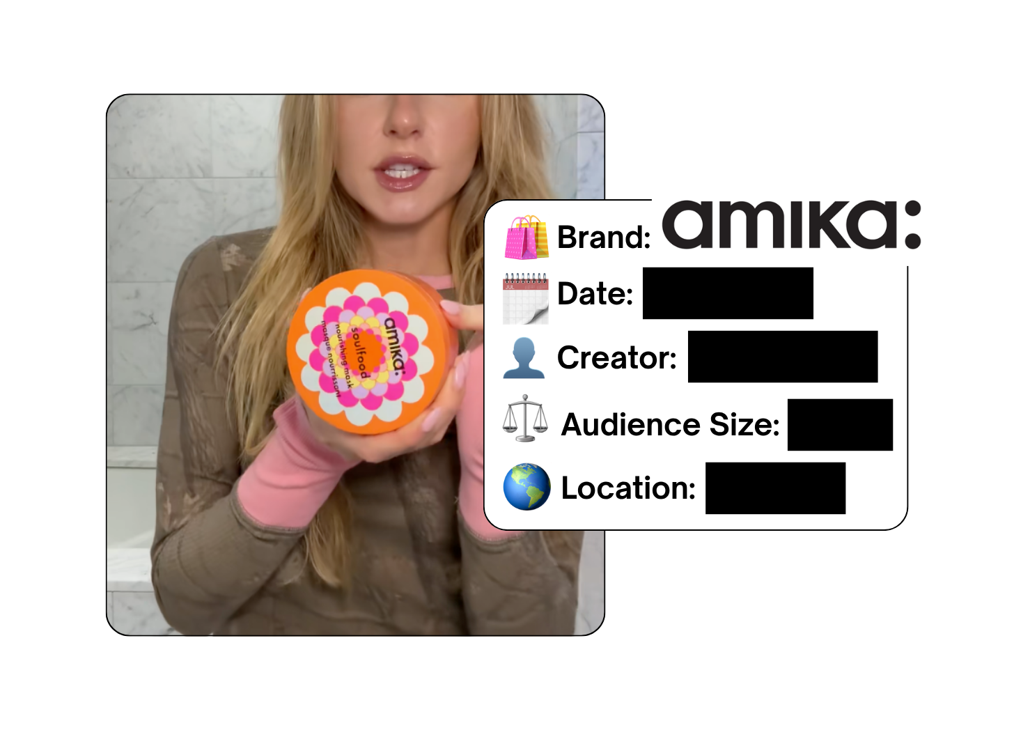 Spotted: Amika in a new paid collab