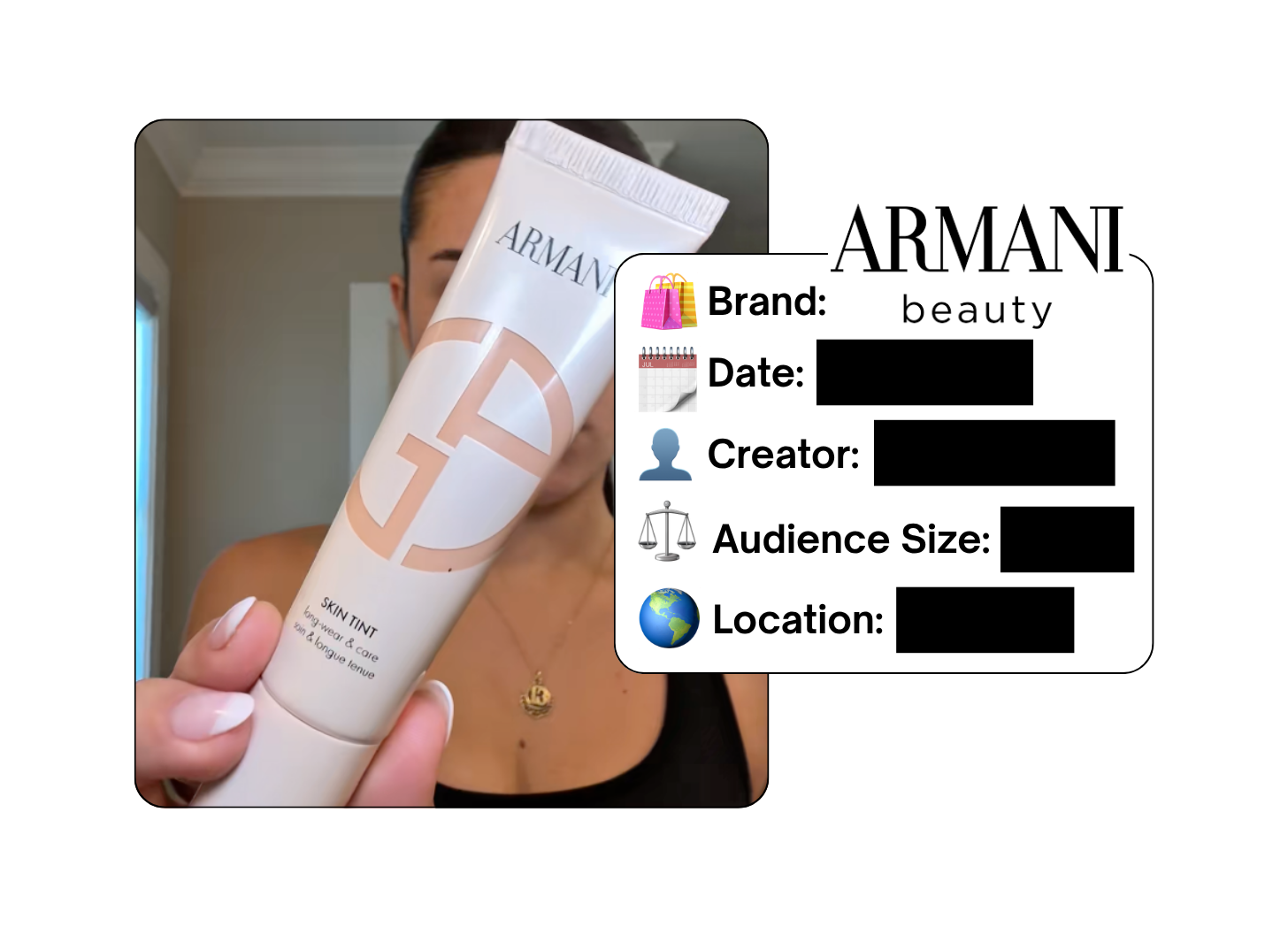 Spotted: Armani Beauty in a new paid collab