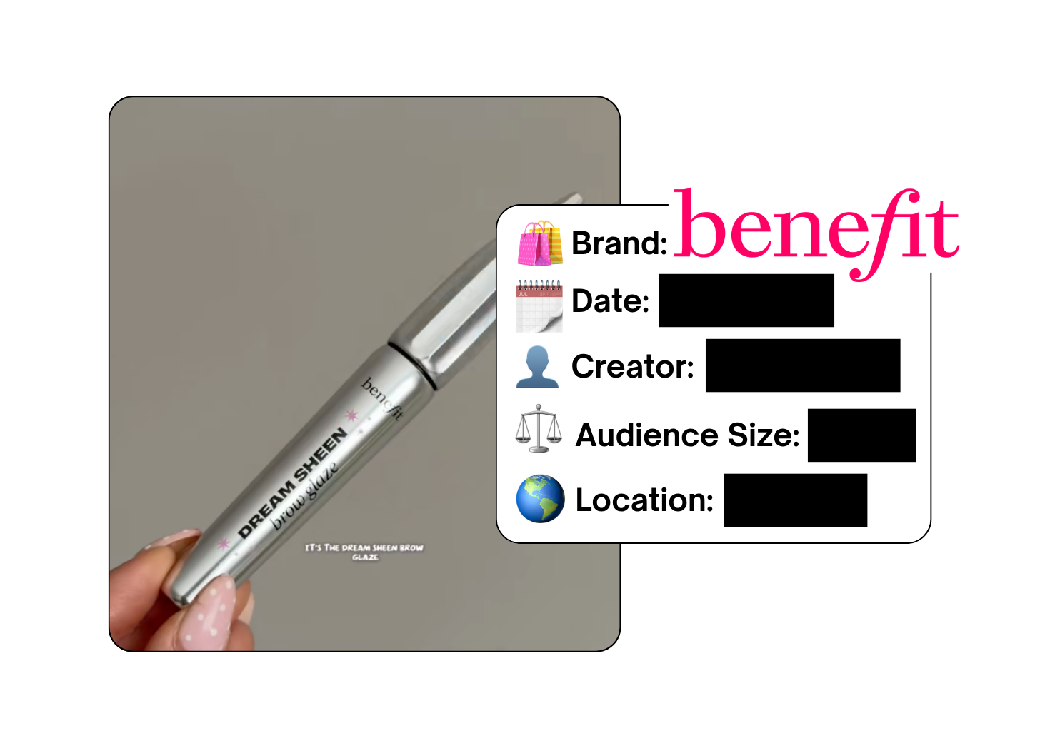 Spotted: Benefit Cosmetics in a new paid collab