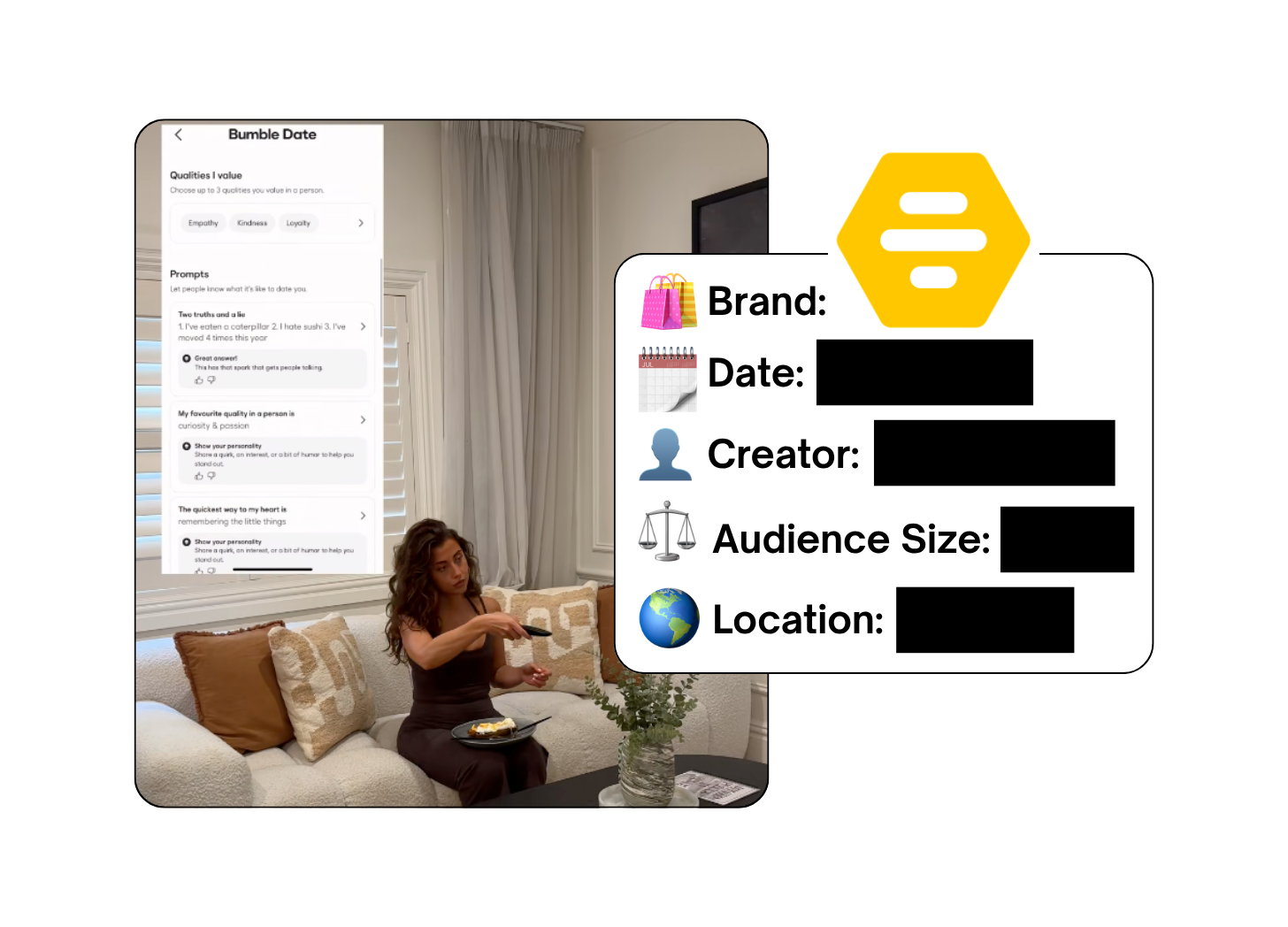 Spotted: Bumble in a new paid collab