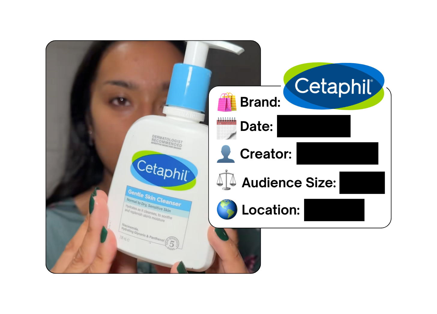Spotted: Cetaphil in a new paid collab