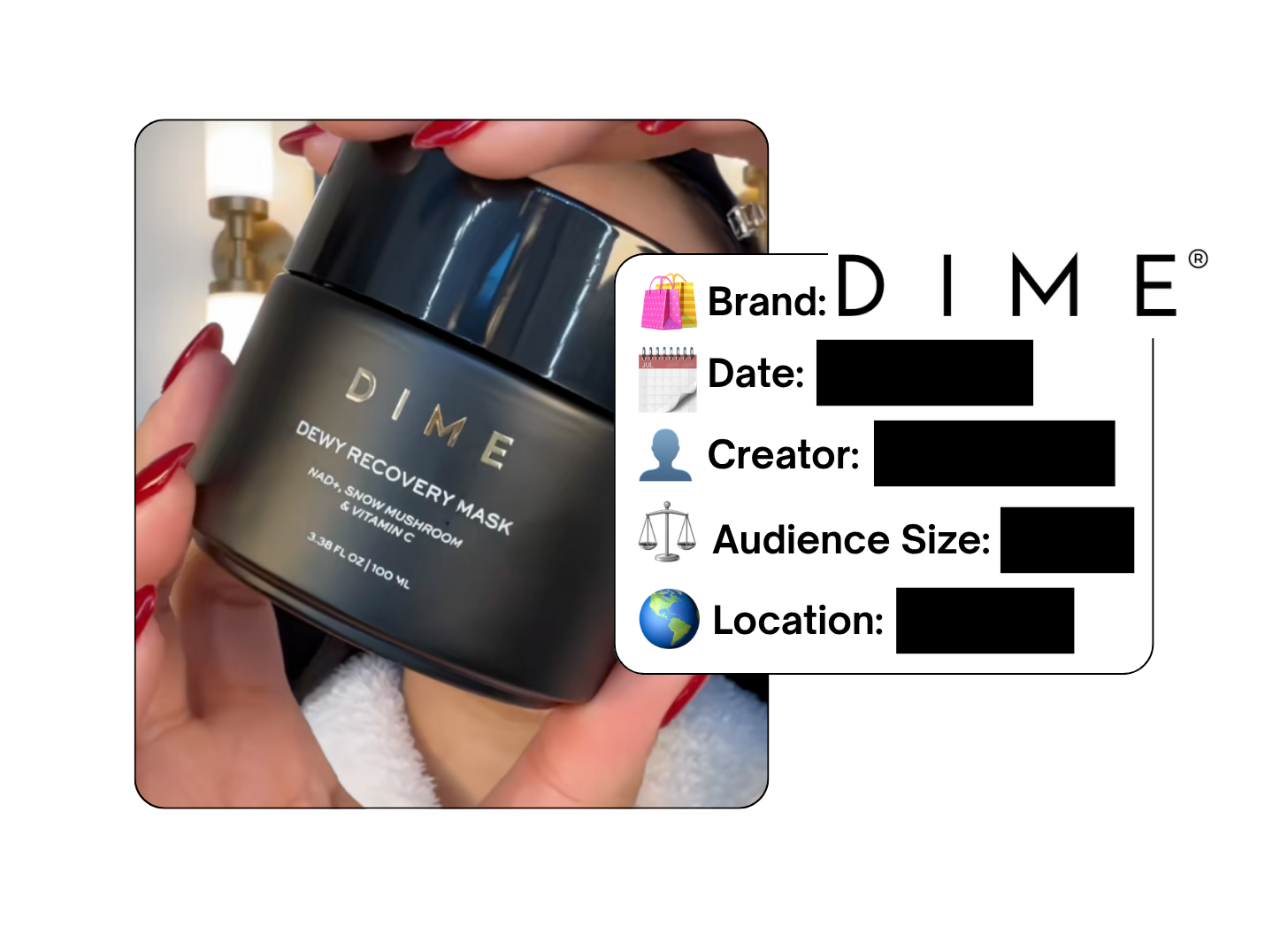 Spotted: DIME Beauty in a new paid collab