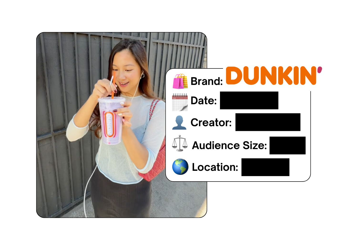 Spotted: Dunkin' in a new paid collab