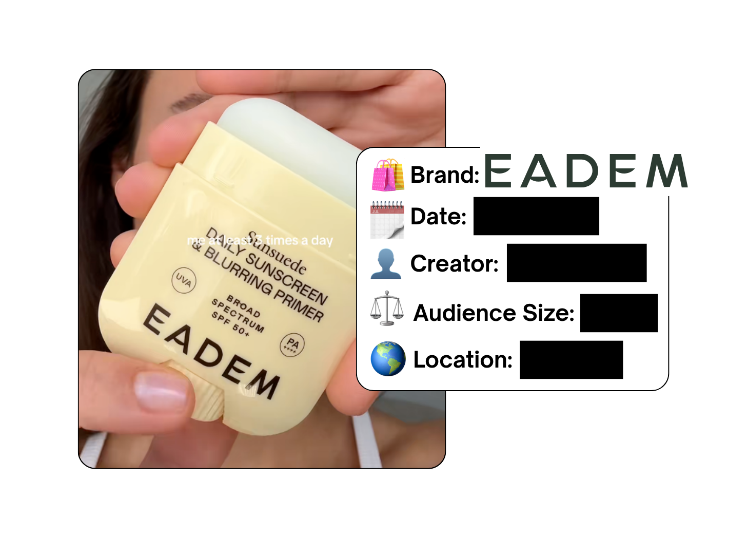 Spotted: EADEM in a new paid collab