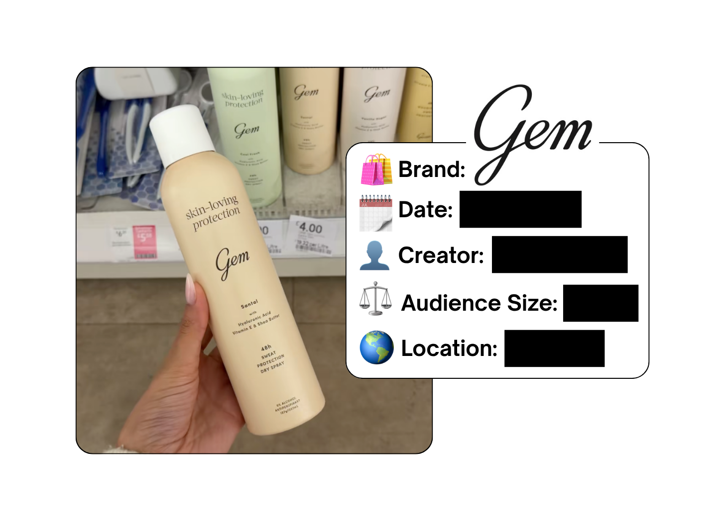 Spotted: Gem in a new paid collab