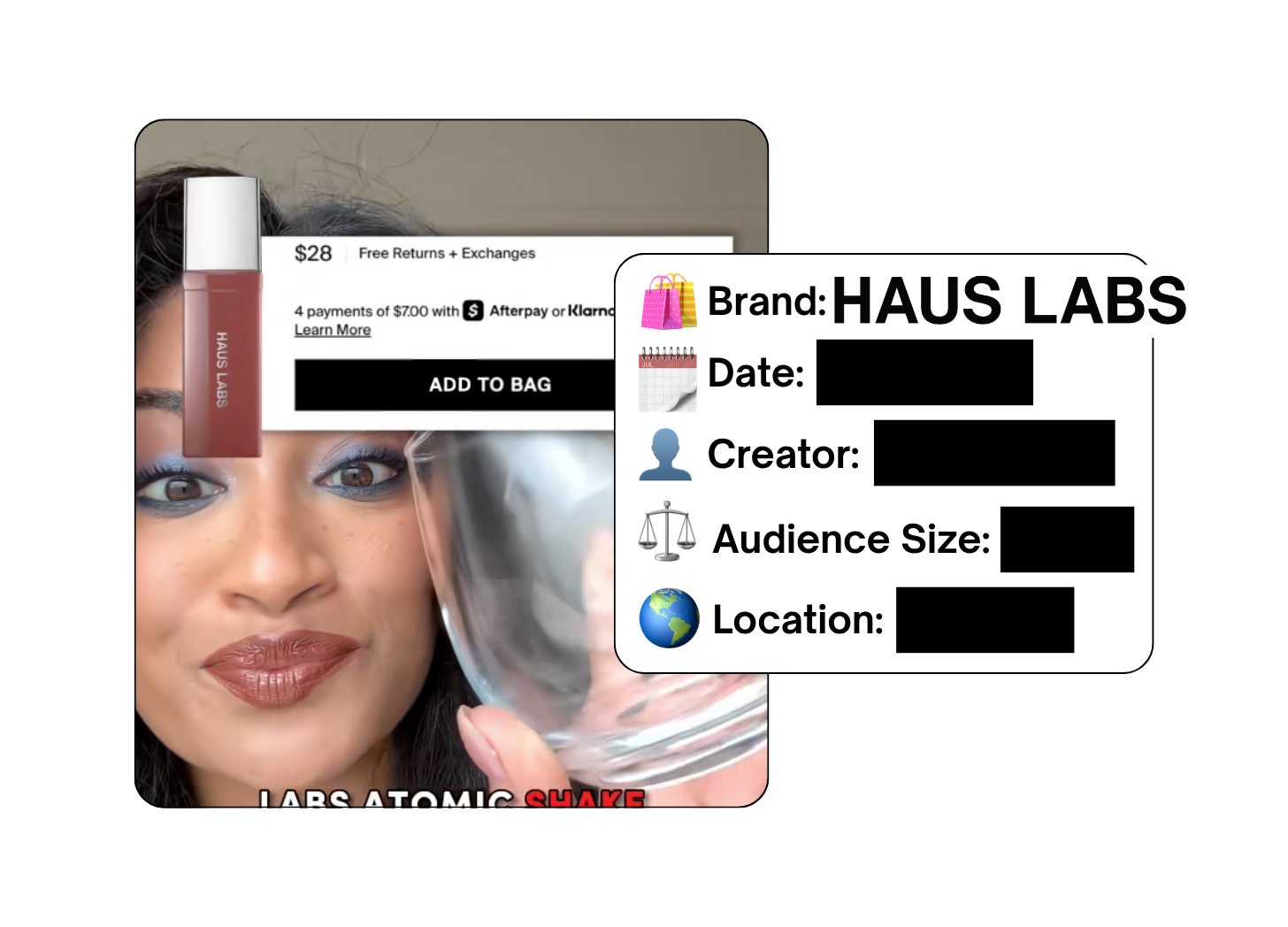 Spotted: Haus Labs in a new paid collab