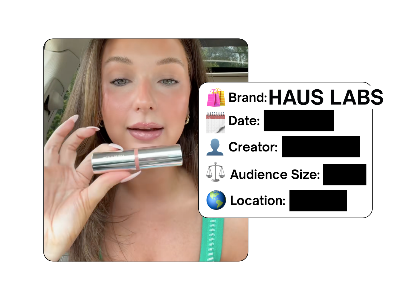 Spotted: Haus Labs in a new paid collab