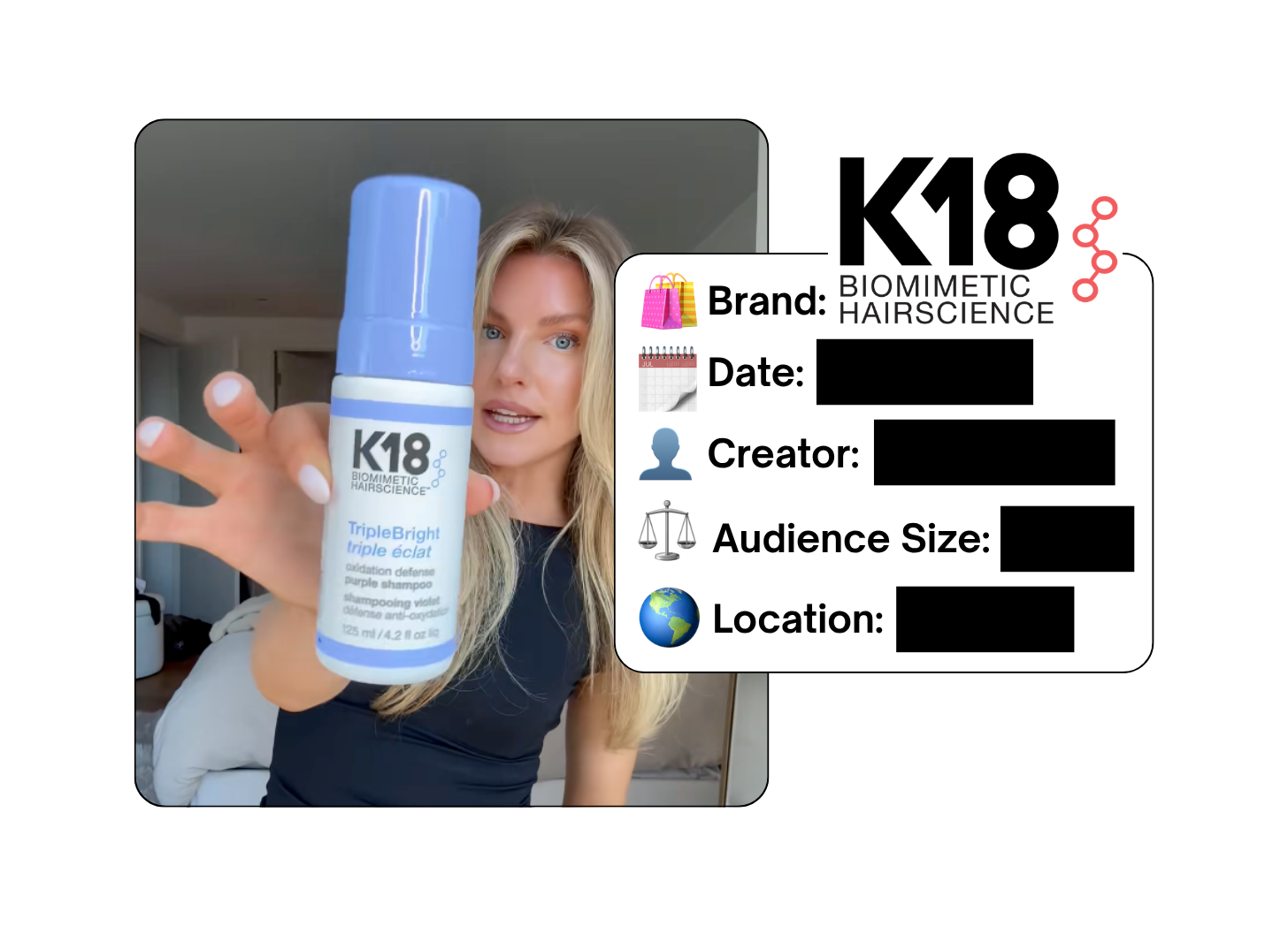 Spotted: K18 Hair in a new paid collab