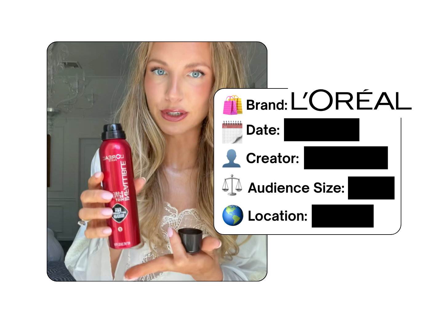Spotted: L'Oreal in a new paid collab