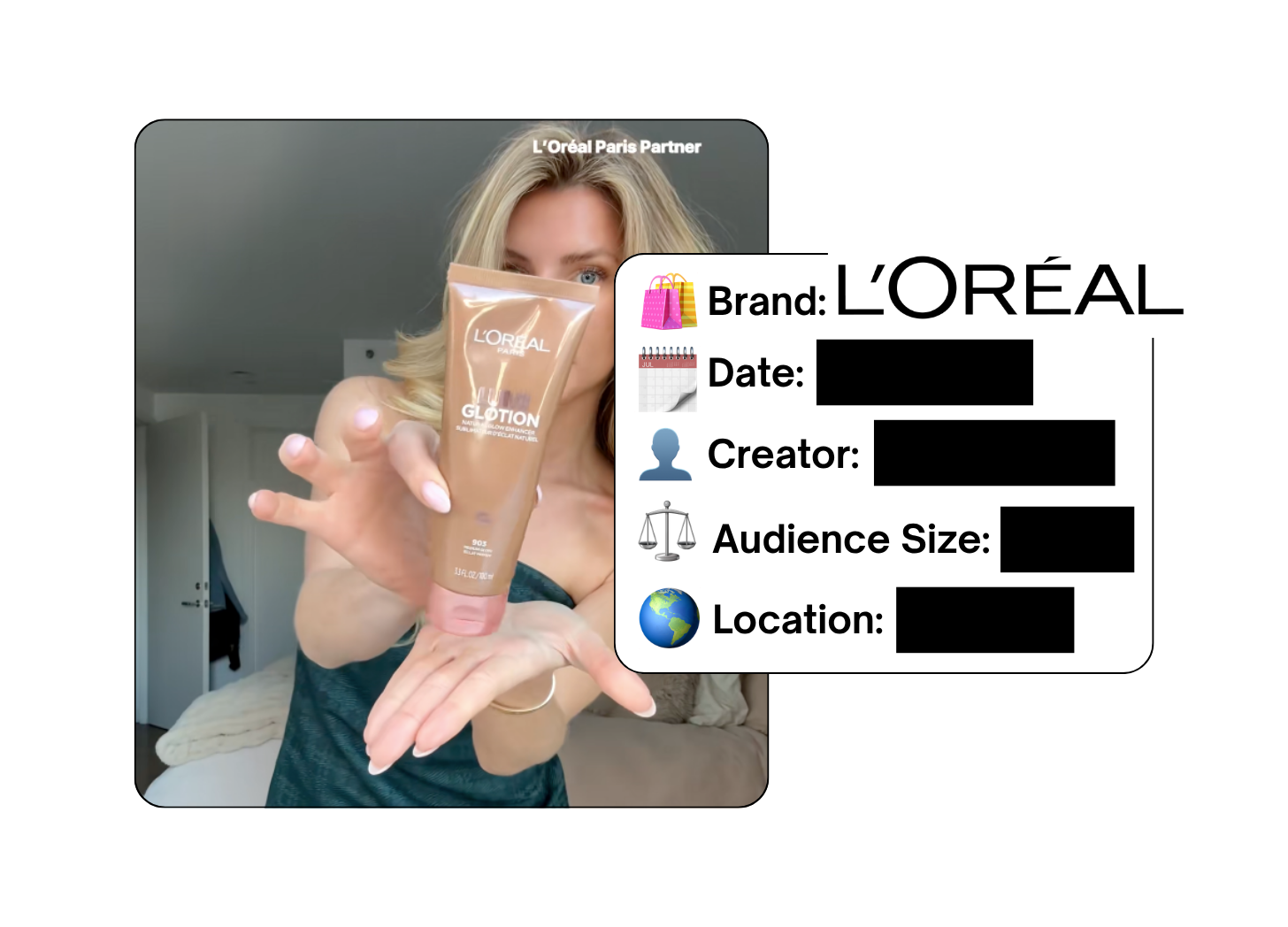 Spotted: L'Oreal in a new paid collab