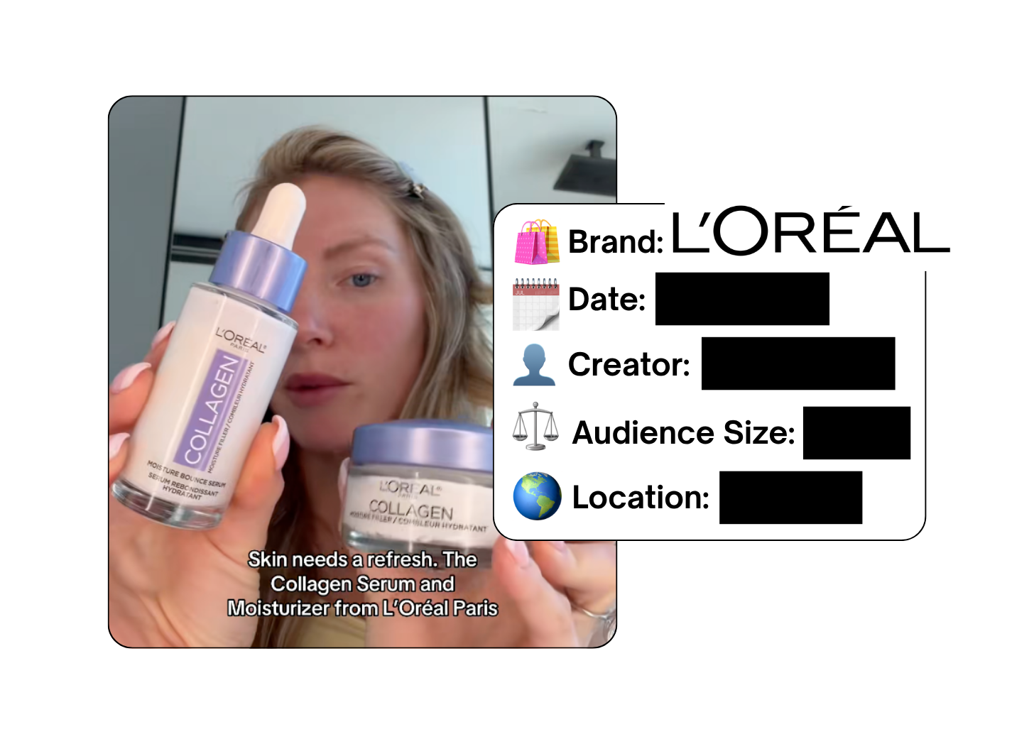 Spotted: L’Oreal in a new paid collab