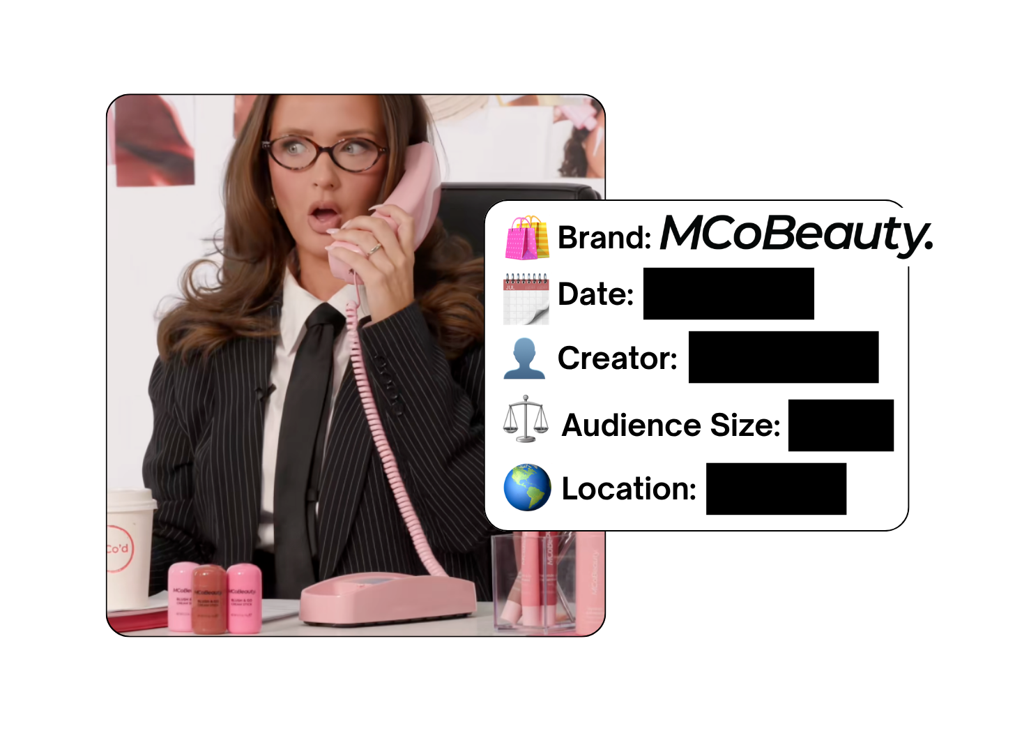 Spotted: MCoBeauty in a new paid collab