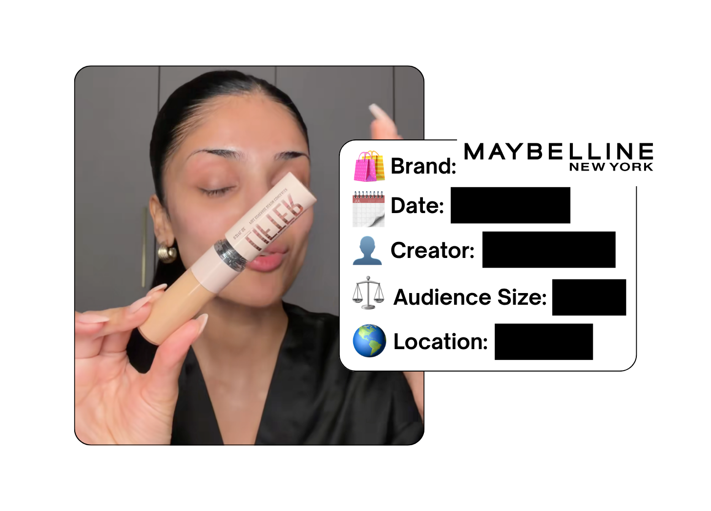 Spotted: Maybelline in a new paid collab