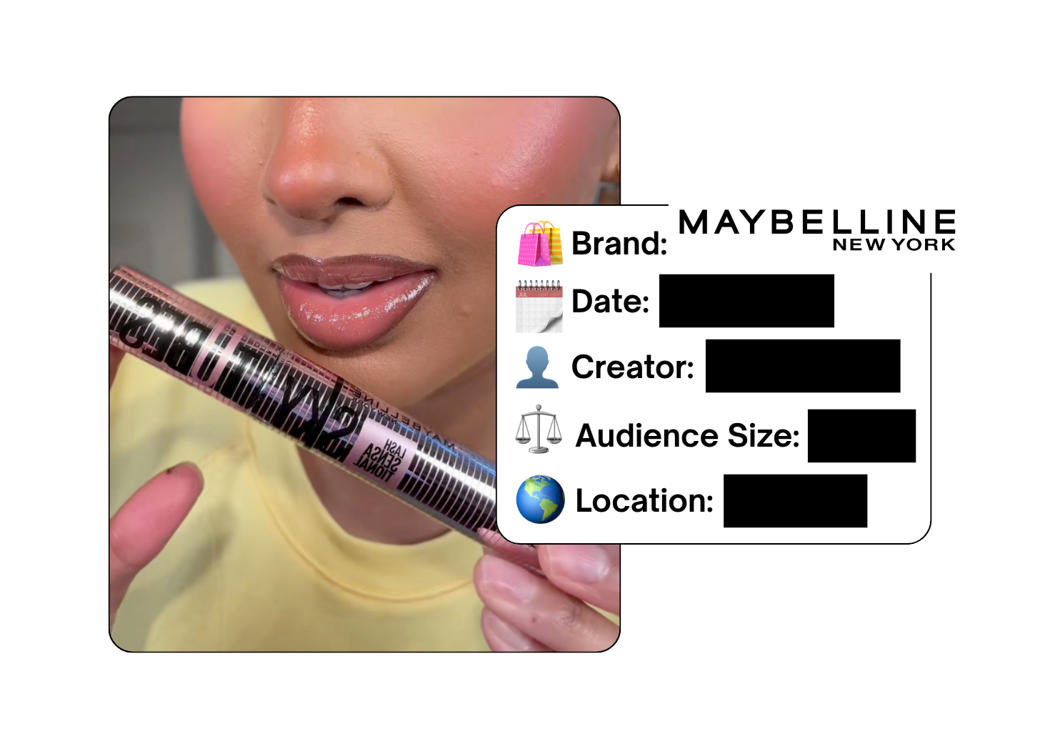Spotted: Maybelline in a new paid collab