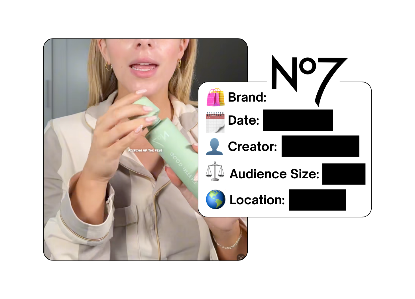 Spotted: No7 in a new paid collab