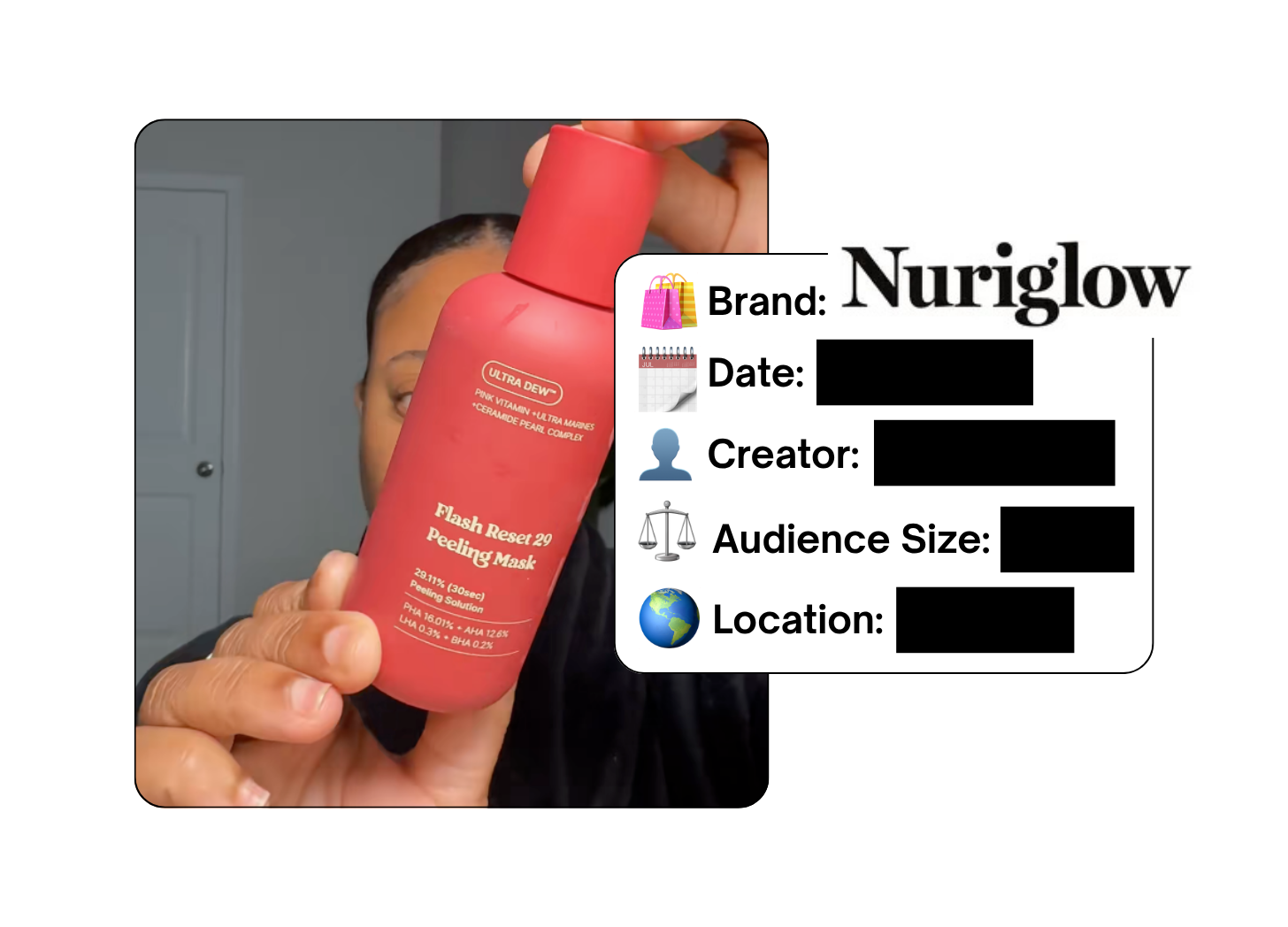 Spotted: Nuriglow in a new paid collab