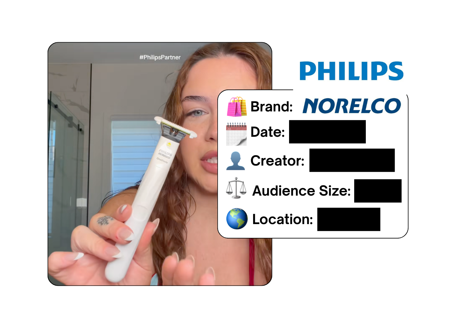 Spotted: Philips Norelco in a new paid collab