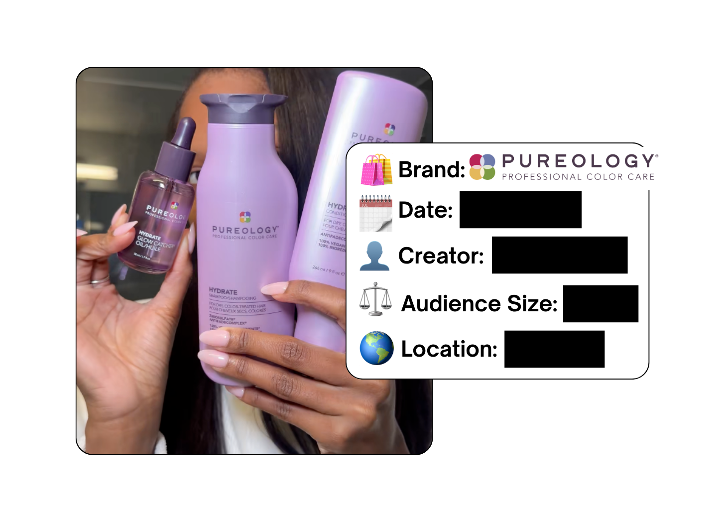 Spotted: Pureology in a new paid collab