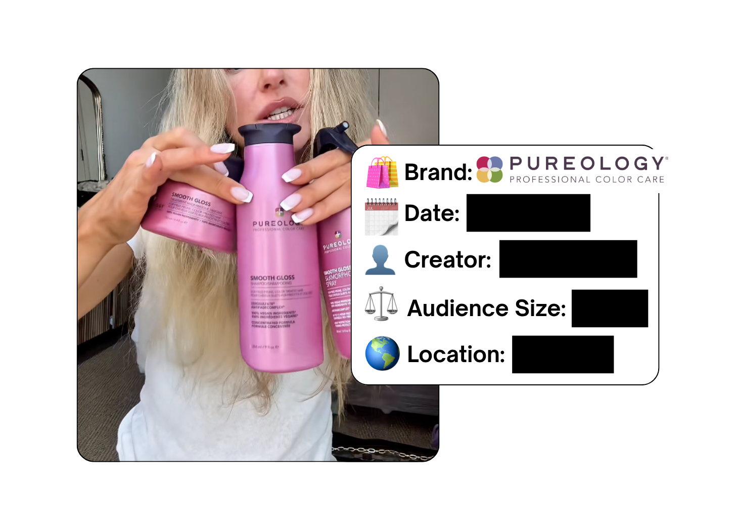 Spotted: Pureology in a new paid collab