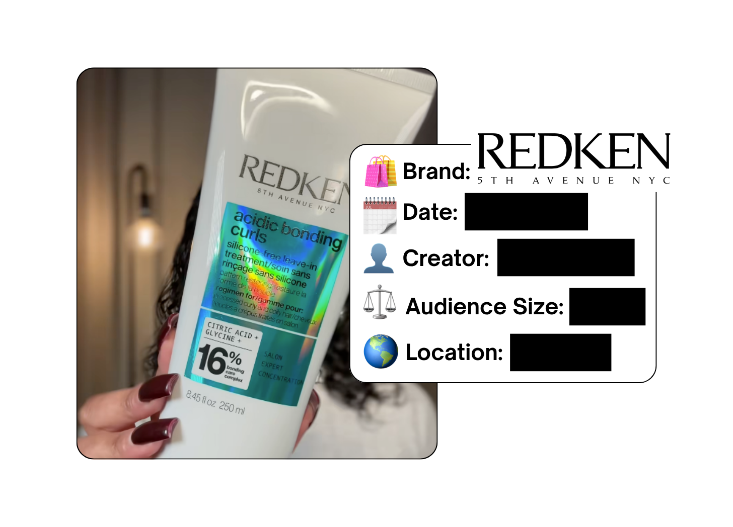 Spotted: Redken in a new paid collab