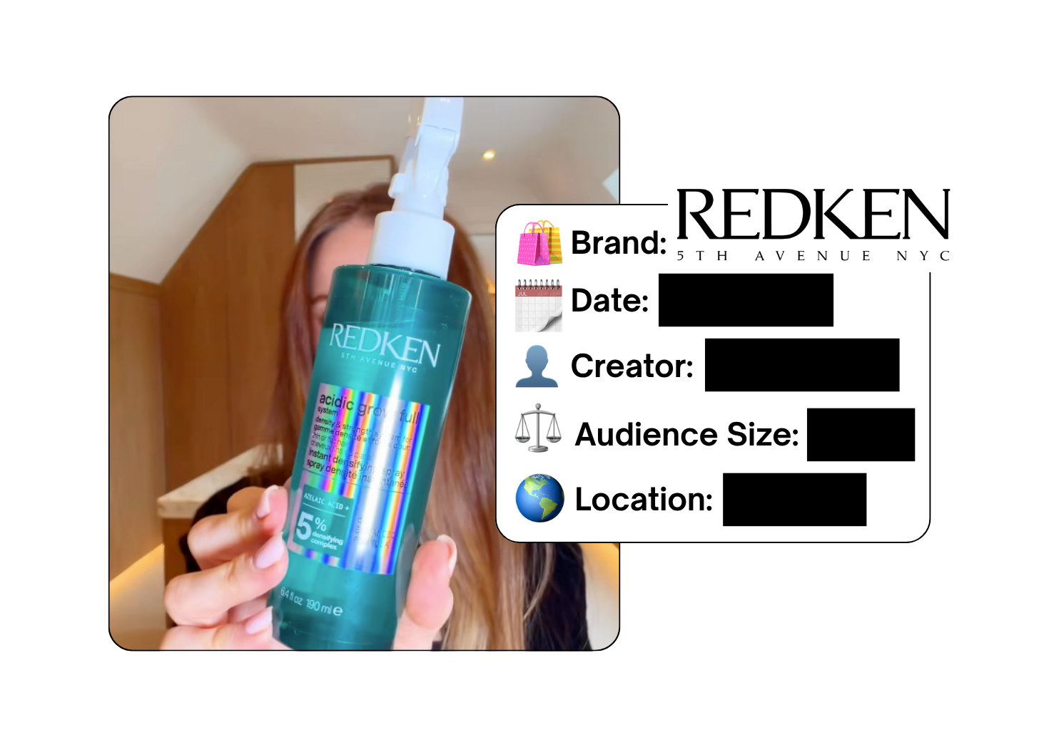 Spotted: Redken in a new paid collab