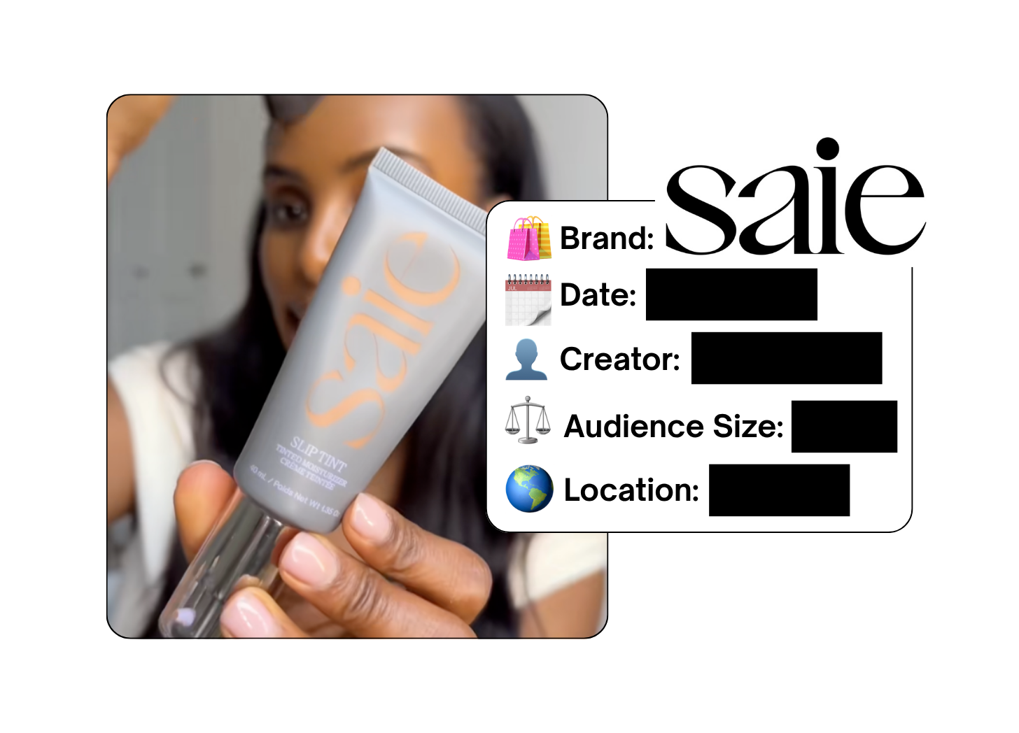 Spotted: Saie in a new paid collab